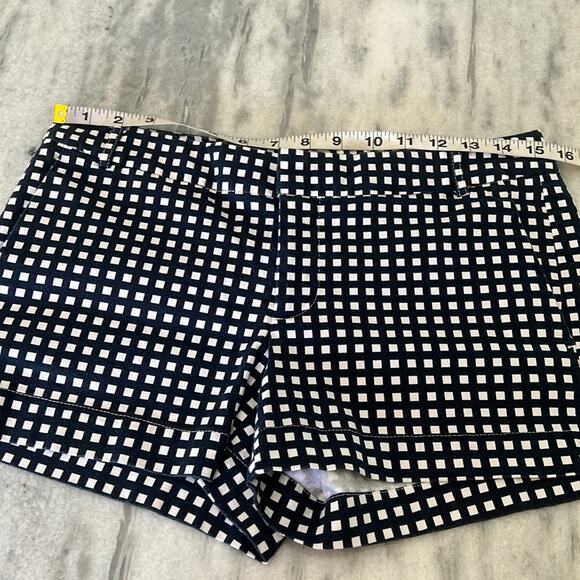Banana Republic Navy Blue & White Check Shorts Ryan Fit Size 4 - Picture 7 of 9